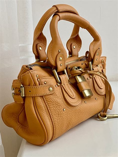 Chloe Paddington Hand Bag Vintage Genuine Leather 02